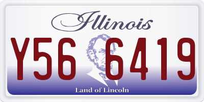 IL license plate Y566419