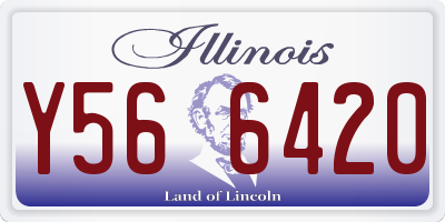 IL license plate Y566420