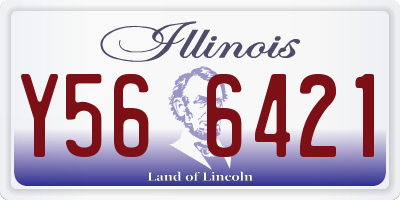 IL license plate Y566421