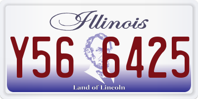 IL license plate Y566425