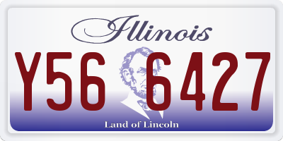IL license plate Y566427