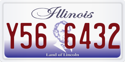 IL license plate Y566432