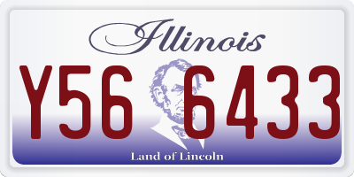 IL license plate Y566433