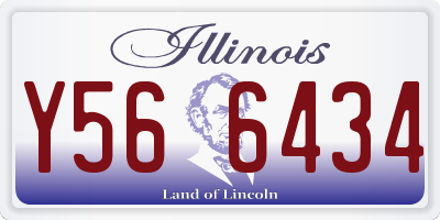 IL license plate Y566434