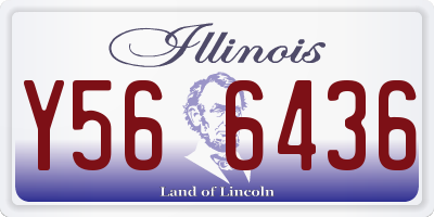 IL license plate Y566436