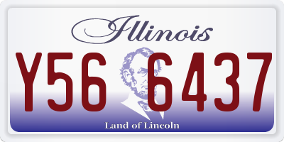 IL license plate Y566437