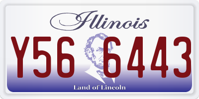 IL license plate Y566443