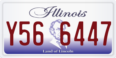 IL license plate Y566447
