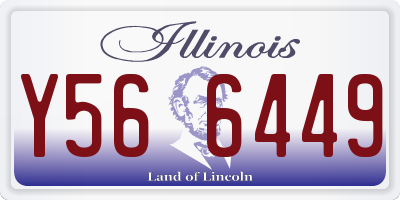 IL license plate Y566449