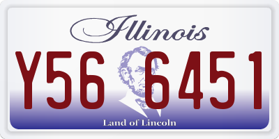 IL license plate Y566451