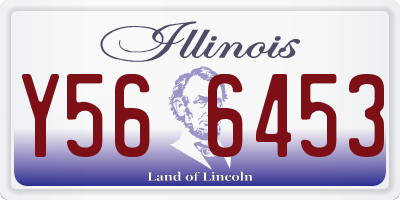 IL license plate Y566453