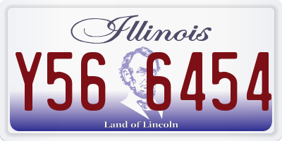 IL license plate Y566454