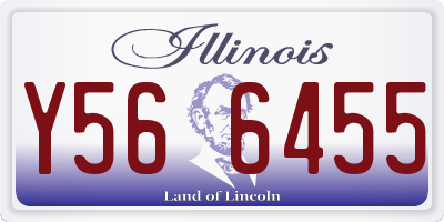IL license plate Y566455