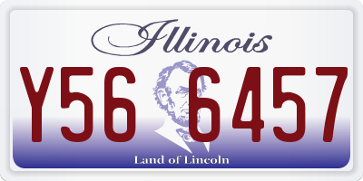 IL license plate Y566457