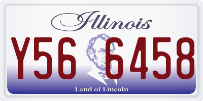 IL license plate Y566458