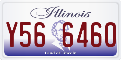IL license plate Y566460