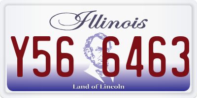 IL license plate Y566463
