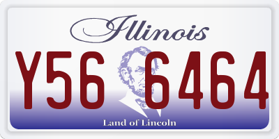 IL license plate Y566464