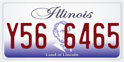 IL license plate Y566465