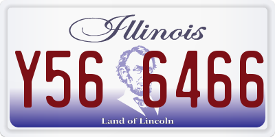 IL license plate Y566466