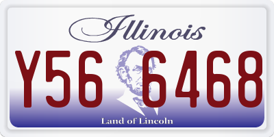 IL license plate Y566468