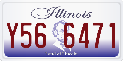 IL license plate Y566471