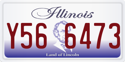 IL license plate Y566473