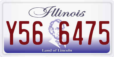 IL license plate Y566475