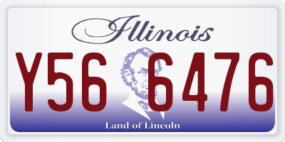 IL license plate Y566476