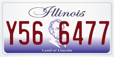 IL license plate Y566477