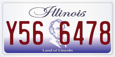 IL license plate Y566478