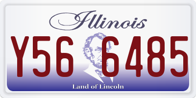 IL license plate Y566485