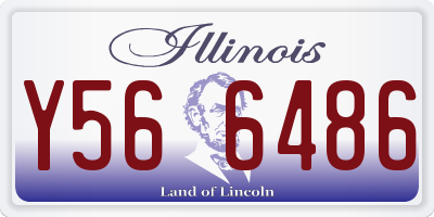 IL license plate Y566486