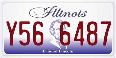 IL license plate Y566487