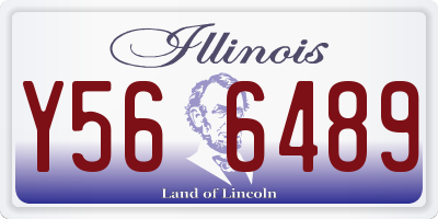 IL license plate Y566489