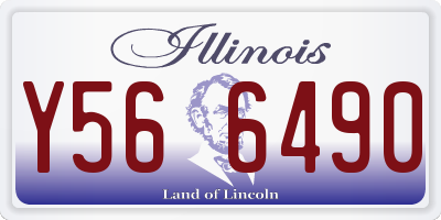 IL license plate Y566490