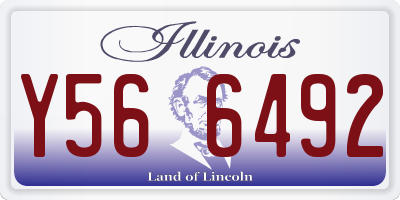 IL license plate Y566492
