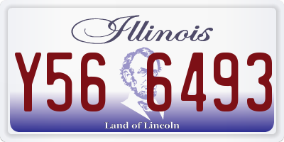 IL license plate Y566493
