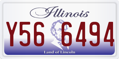 IL license plate Y566494