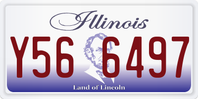 IL license plate Y566497