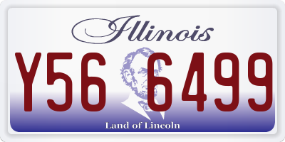 IL license plate Y566499