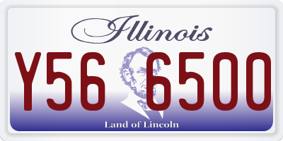 IL license plate Y566500