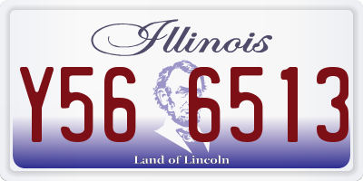 IL license plate Y566513