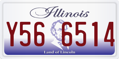IL license plate Y566514