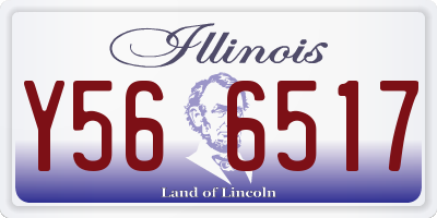 IL license plate Y566517