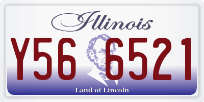 IL license plate Y566521
