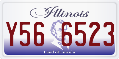IL license plate Y566523