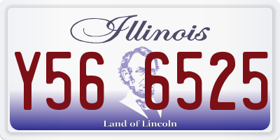 IL license plate Y566525