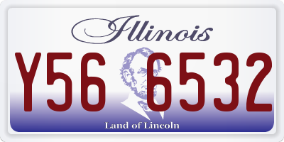 IL license plate Y566532