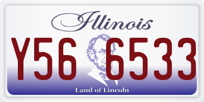 IL license plate Y566533